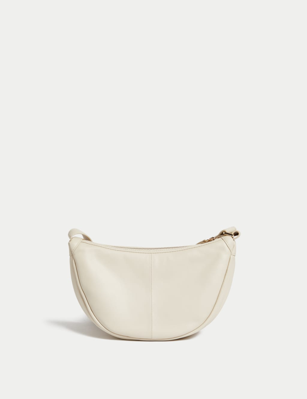 Leather Pleated Sling Cross Body Bag M S Collection M S