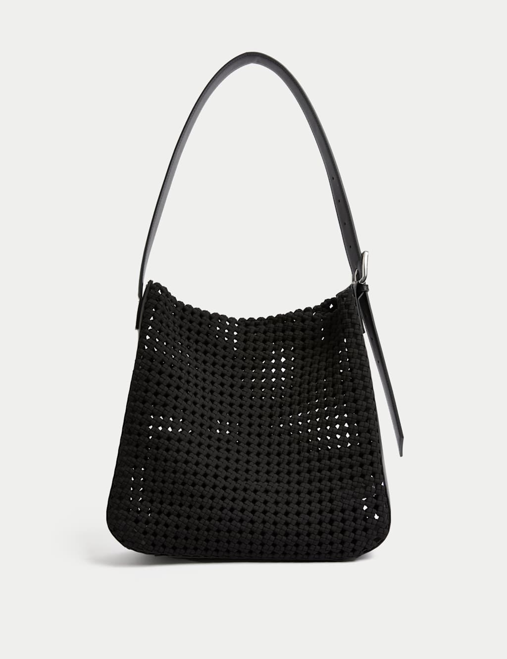 Fabric Woven Shoulder Tote Bag 4 of 7