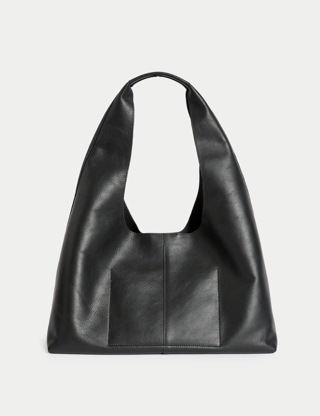 Leather Top Handle Shoulder Tote Bag 3 of 4