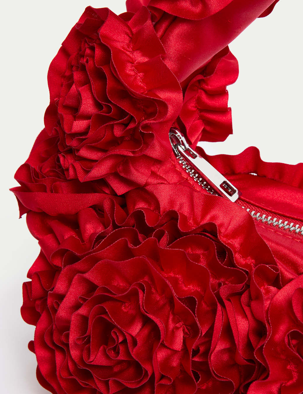 Fabric Floral Ruffle Grab Bag 3 of 5