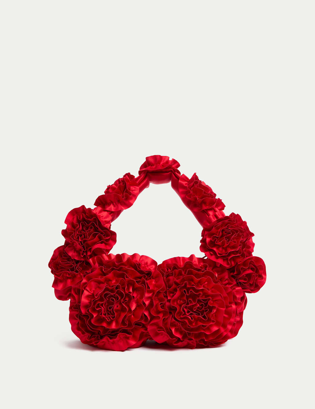 Fabric Floral Ruffle Grab Bag 4 of 5