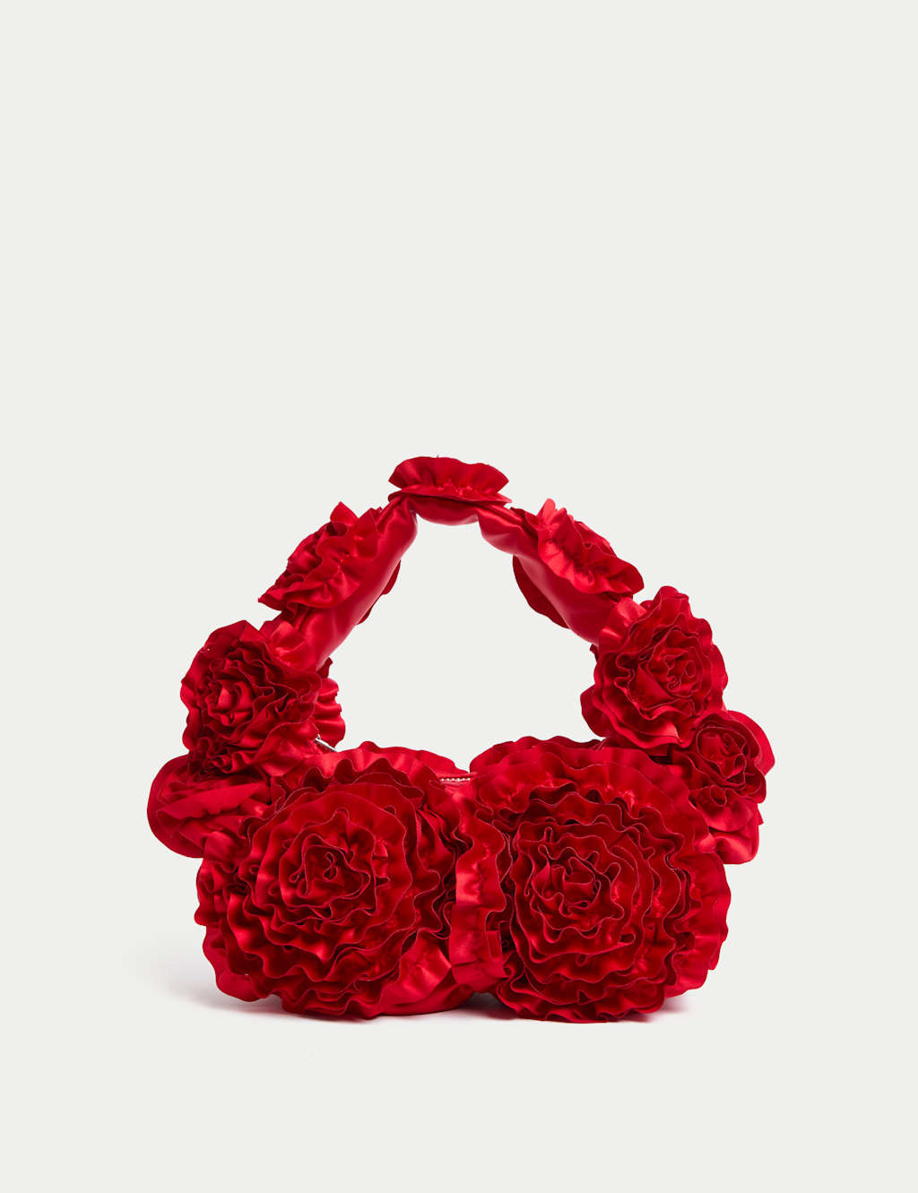Fabric Floral Ruffle Grab Bag 2 of 5