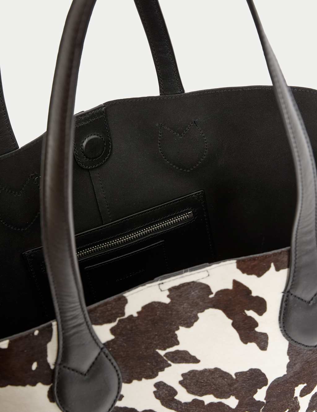 Hair On Leather Animal Print Tote Bag 4 of 4