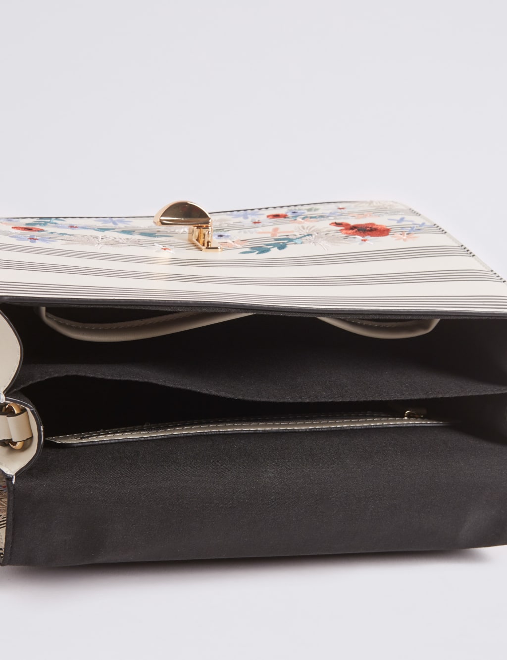 Faux Leather Embroidered Tote Bag 5 of 5