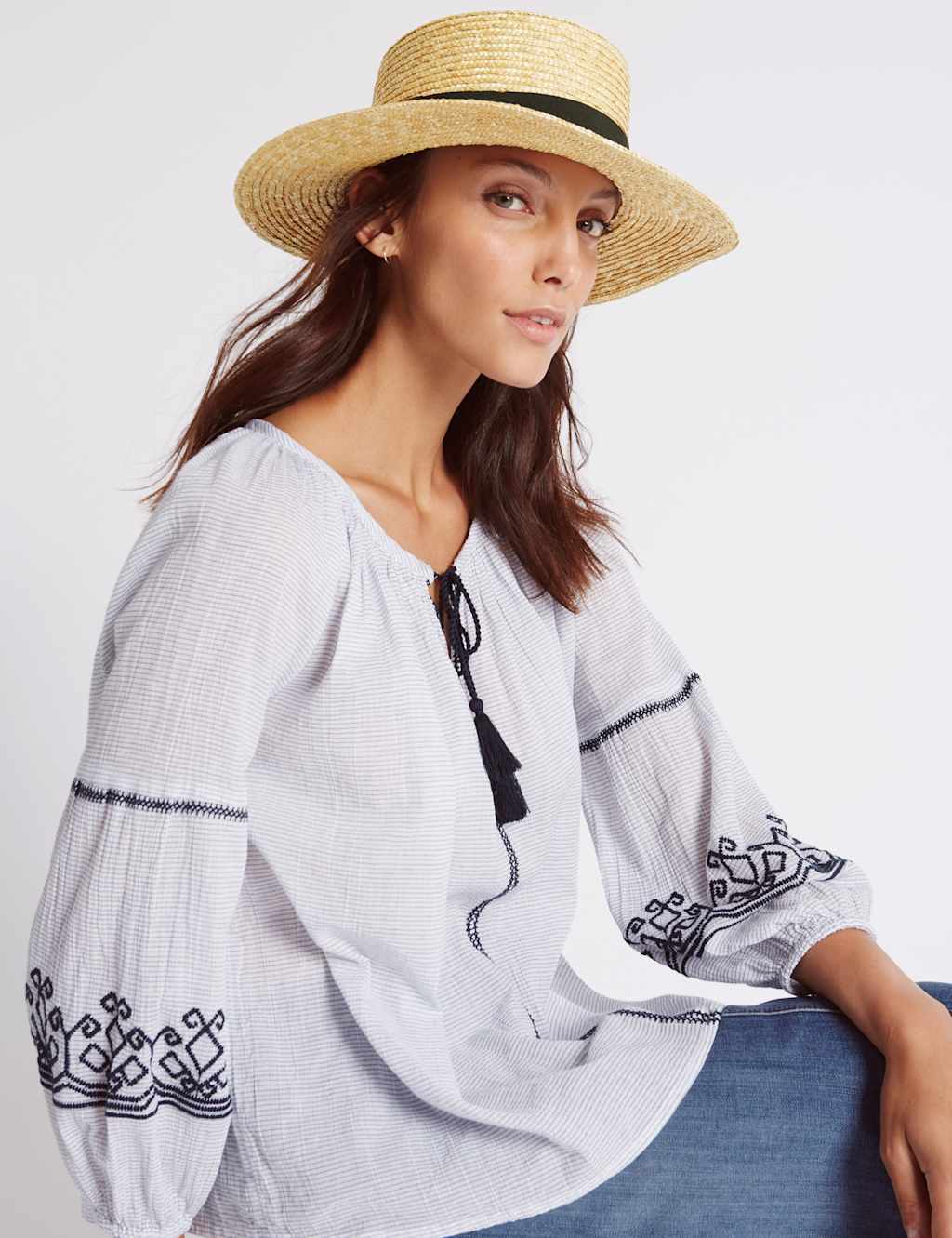 Boater Summer Hat 1 of 2