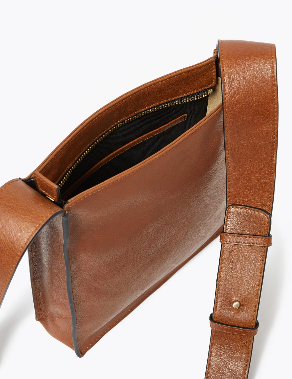 Leather Messenger Bag M S Collection M S