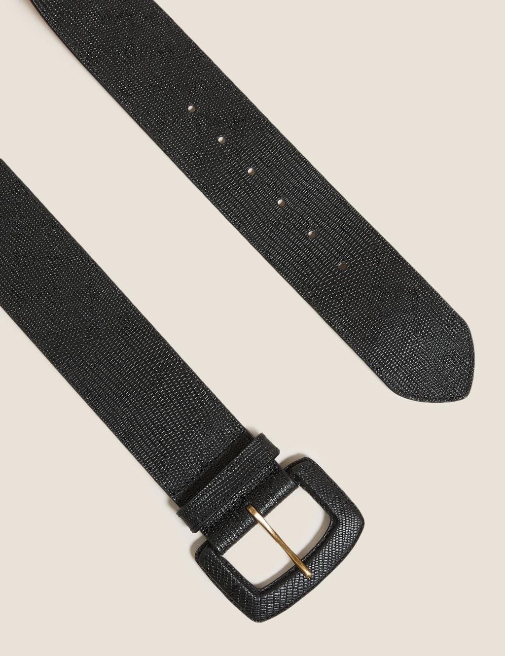 Leather Lizard Effect Waist Belt 2 of 2