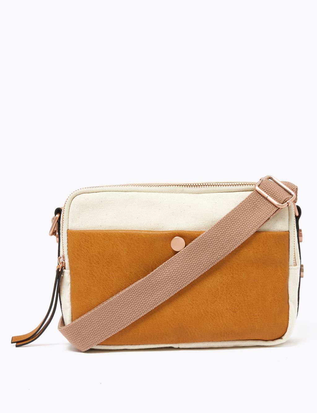 Cotton Cross Body Bag M S Collection M S