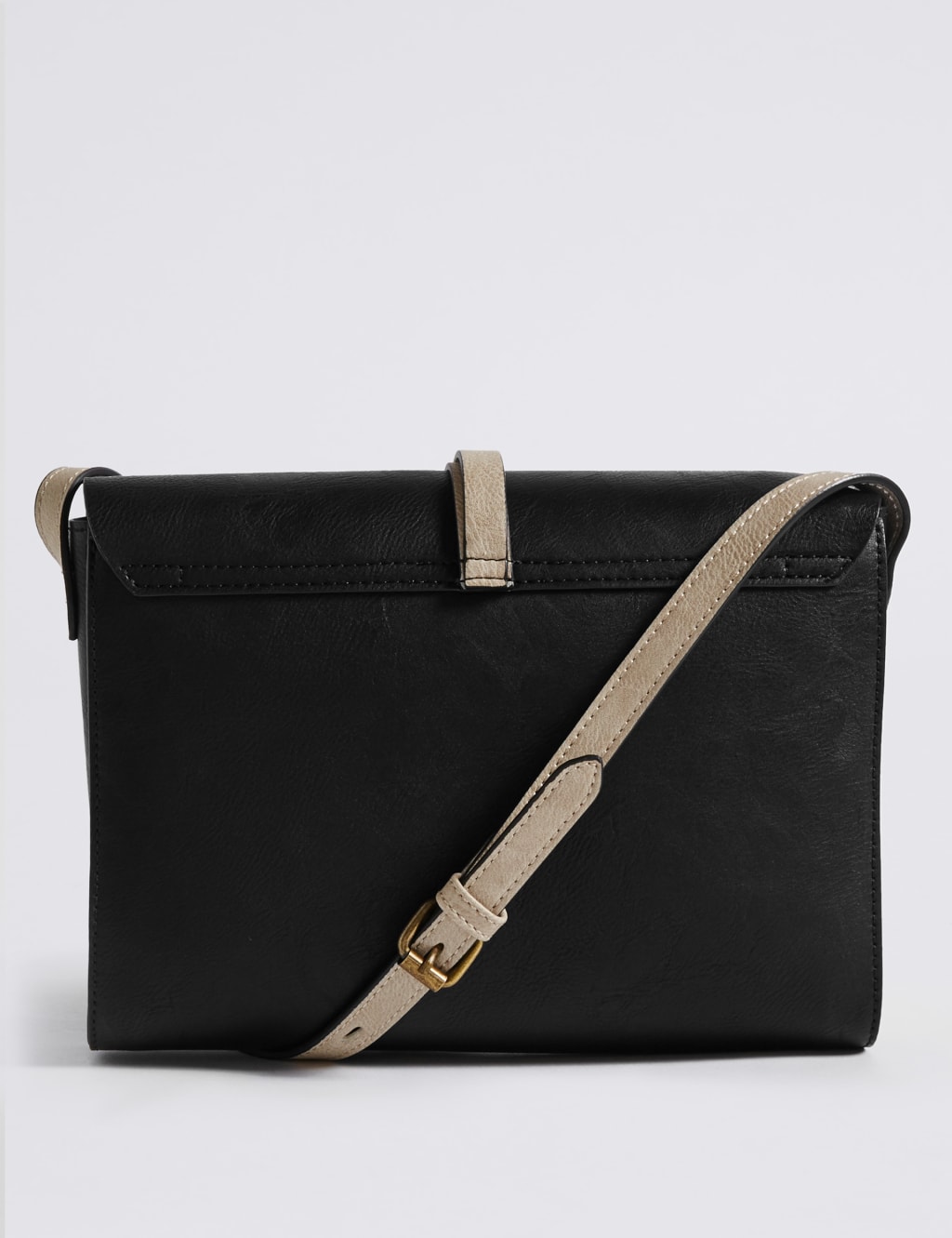 Faux Leather Stud Tab Cross Body Bag 4 of 5