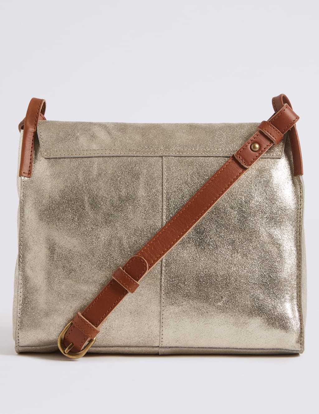 Suede Metallic Cross Body Bag 4 of 5