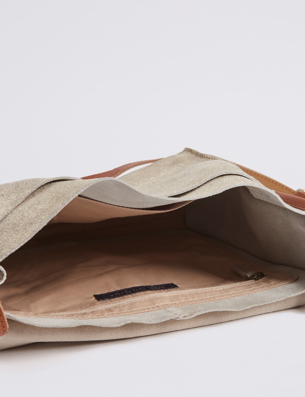 Suede Metallic Cross Body Bag 5 of 5