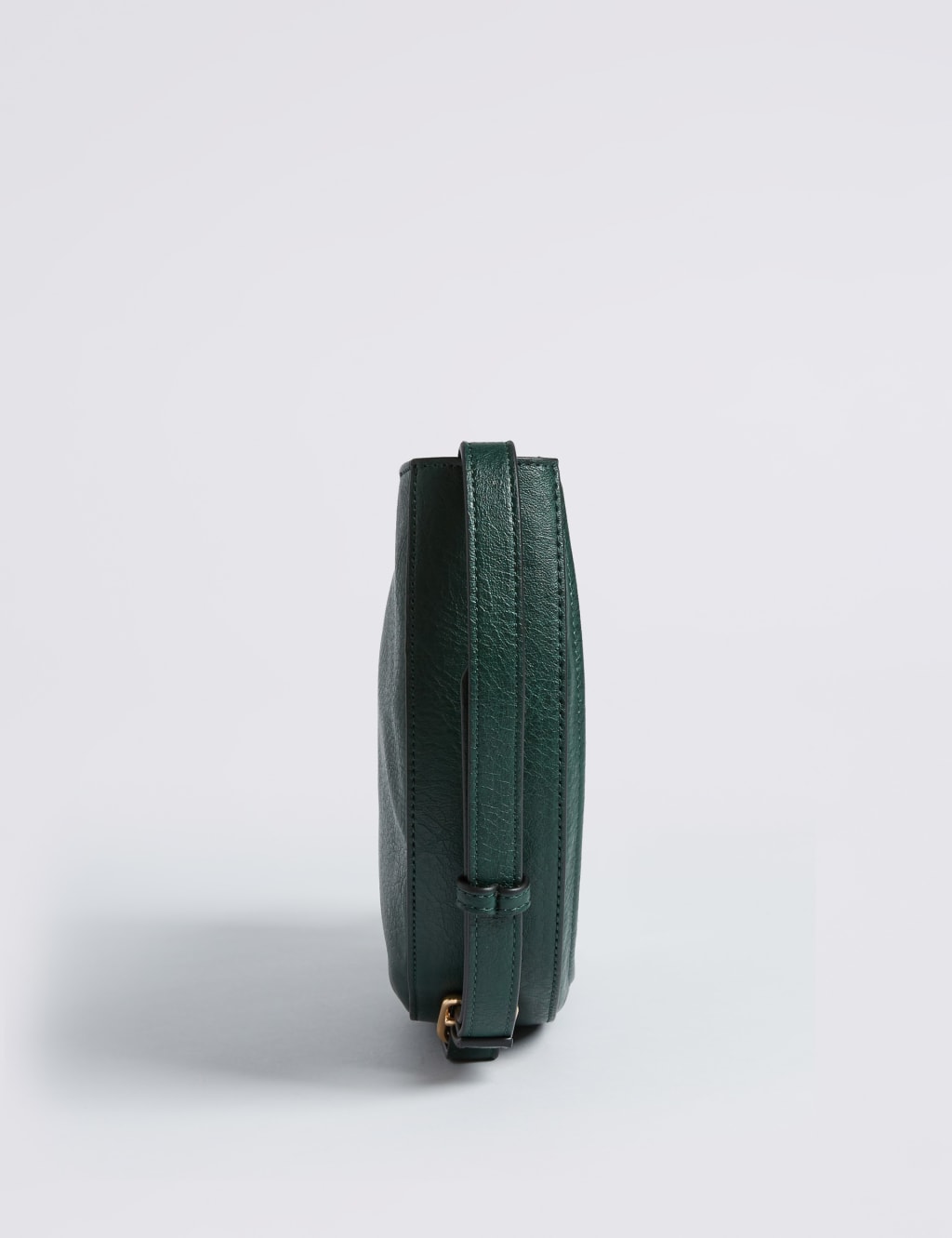 Faux Leather Half Moon Cross Body Bag 3 of 5