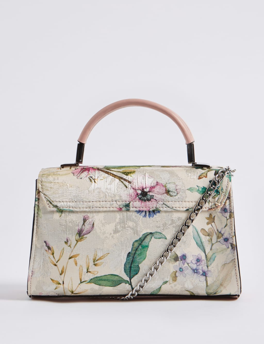 Jacquard Print Shoulder Bag M S Collection M S