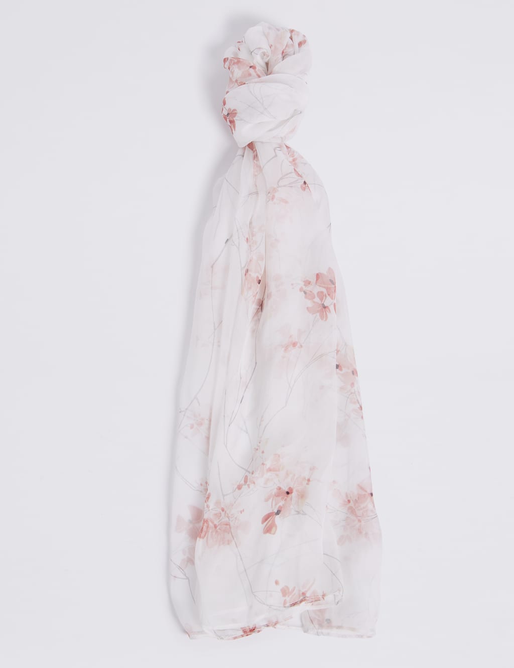 Pure Silk Floral Print Scarf 2 of 3