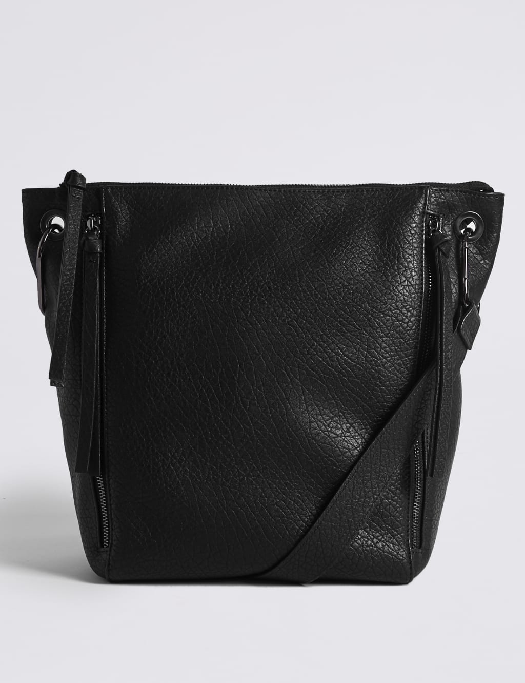 Faux Leather Messenger Bag M S Collection M S