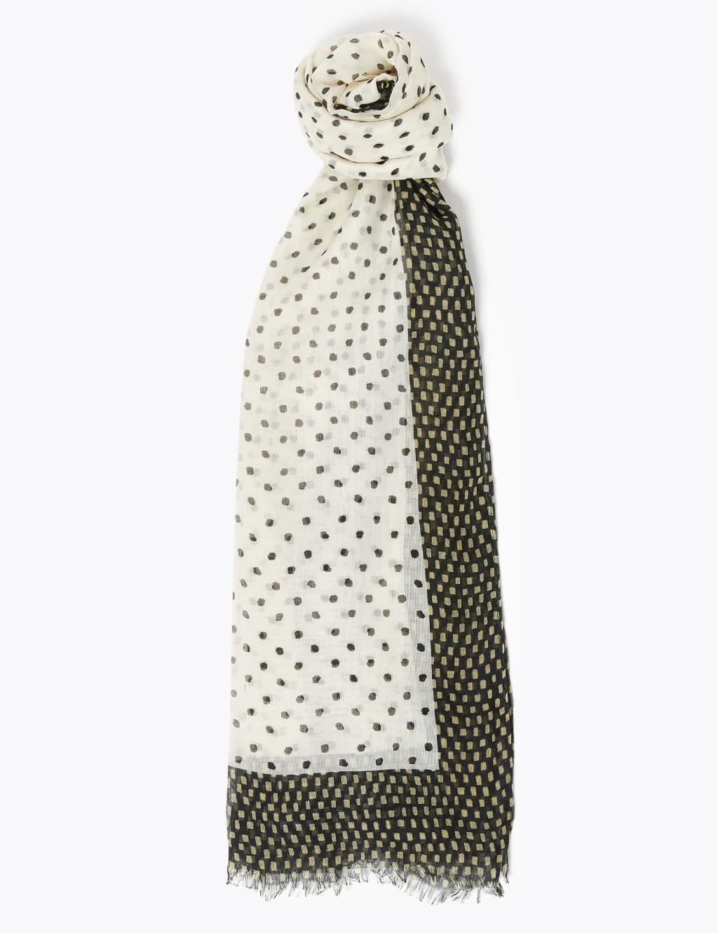 Polka Dot Reversible Scarf 1 of 2