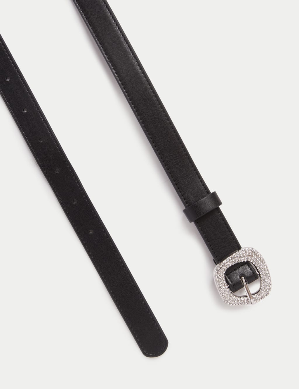 Crystal buckle belt discount