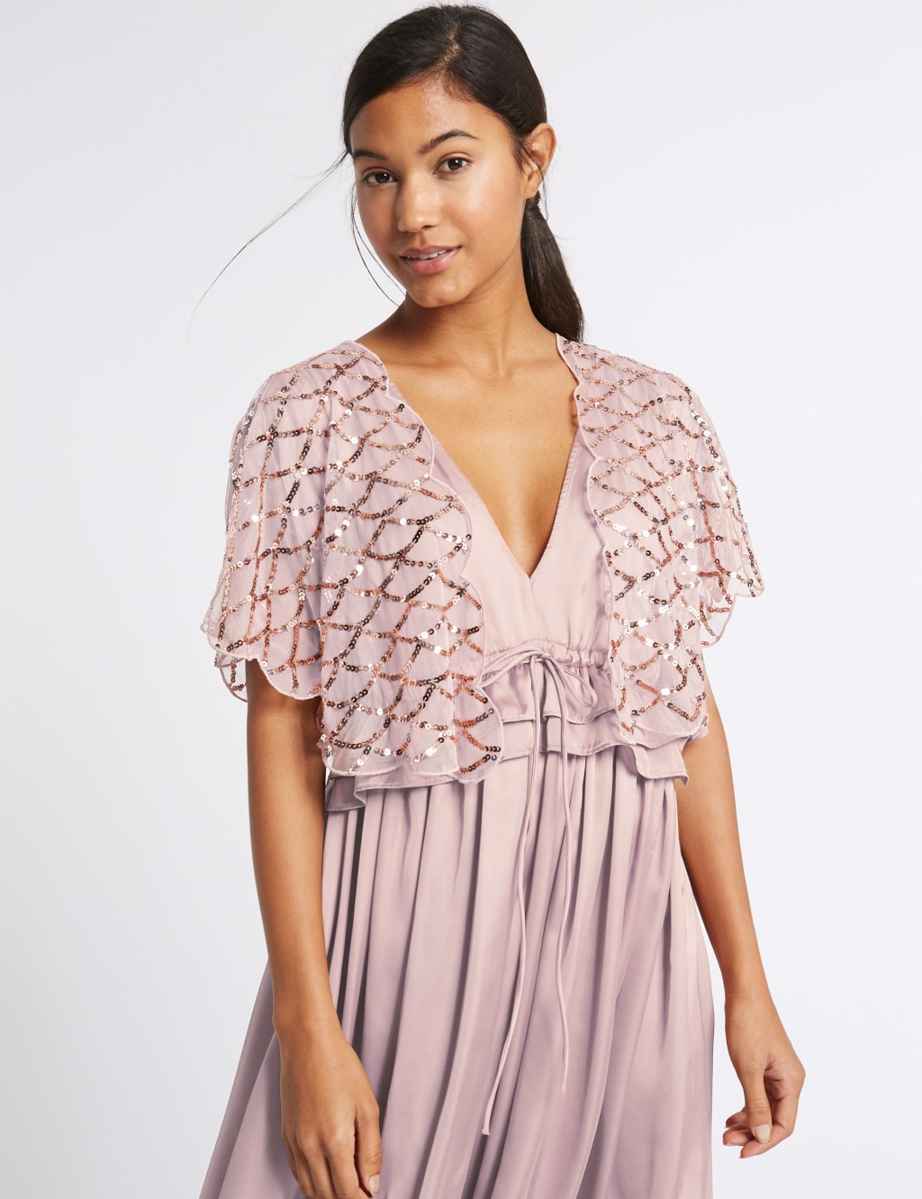 Sequin Shrug Wrap M S Collection M S