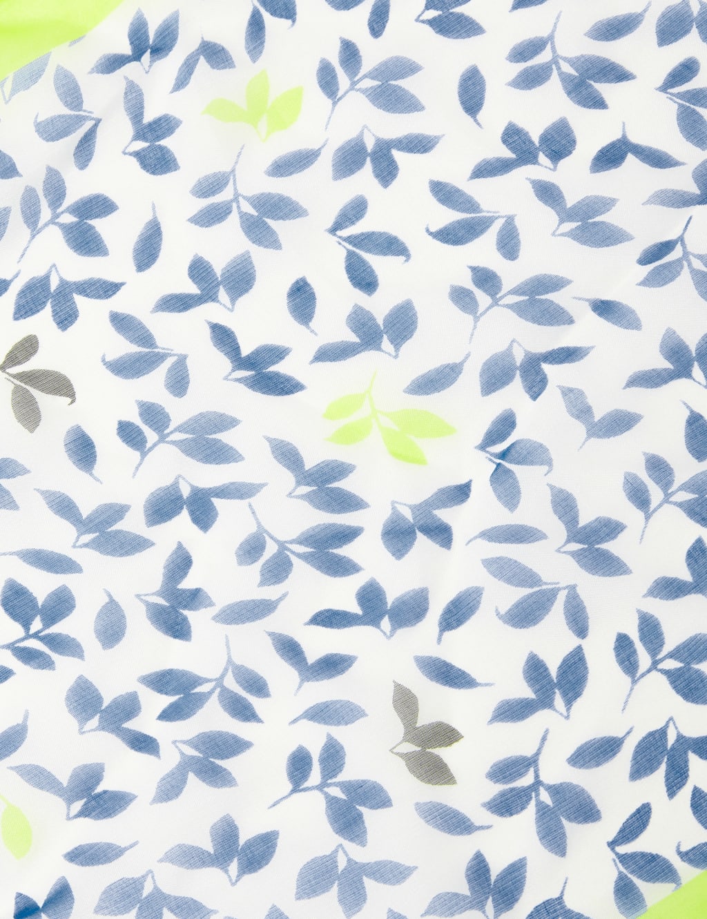 Pure Silk Leaf Print Scarf 3 of 3
