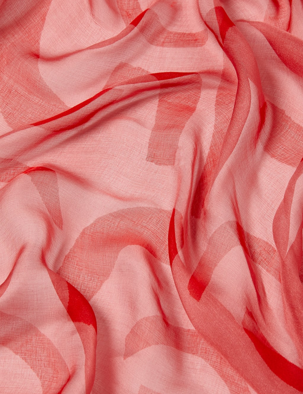 Pure Silk Squiggle Print Scarf 3 of 3