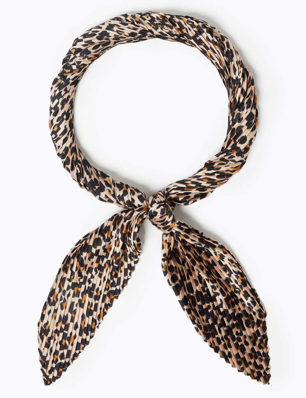 Pleated Animal Print Neckerchief 2 of 3