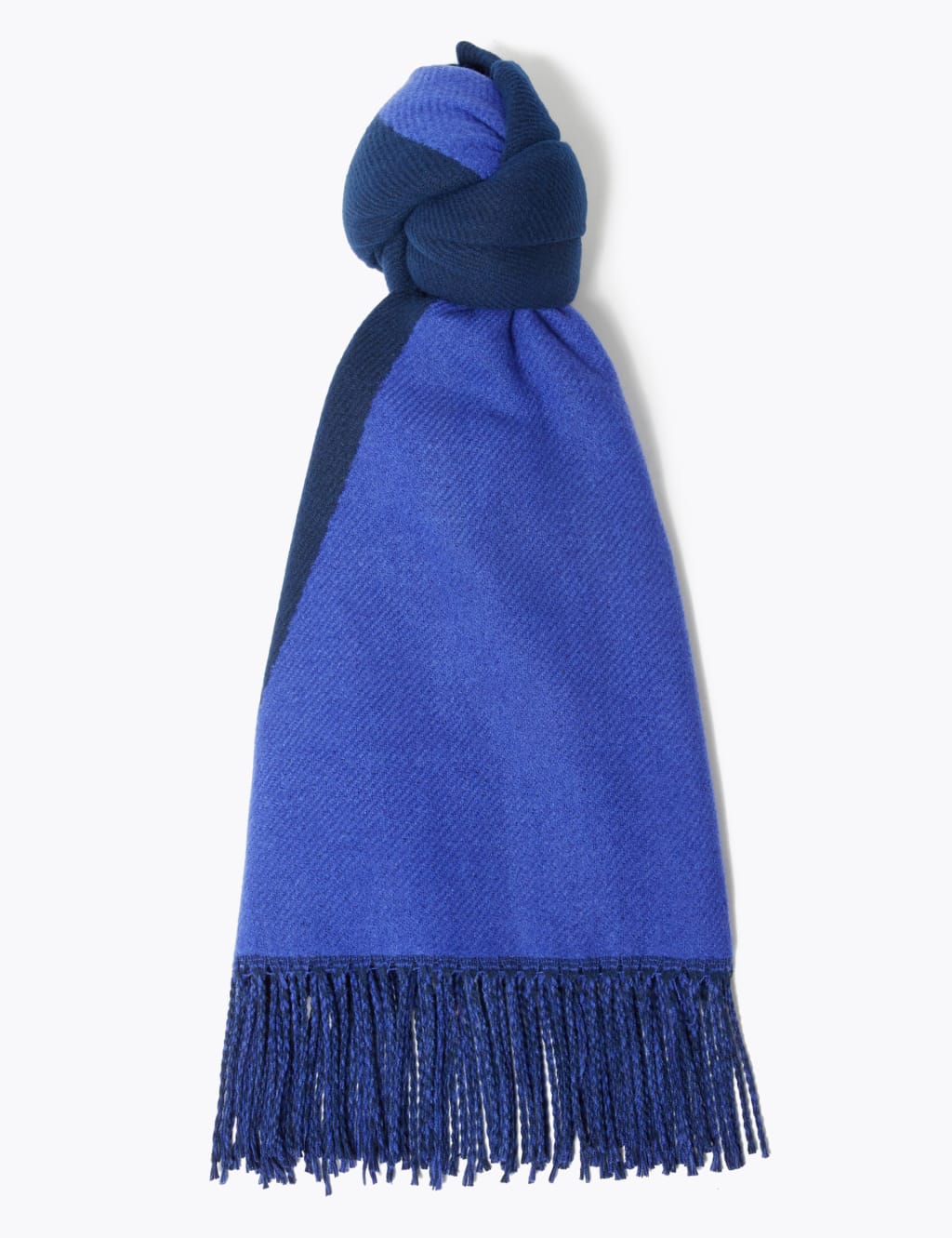 Spliced Colour Block Tassel Scarf 1 of 2