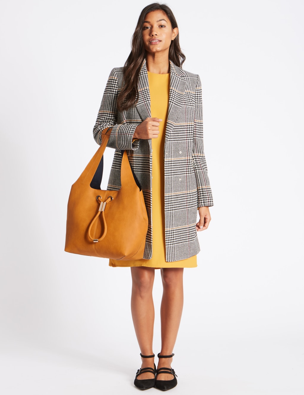 Faux Leather Hobo Bag M S Collection M S