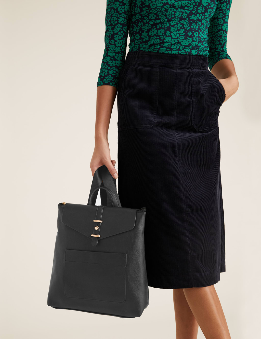 Soft Stud Backpack Bag M S Collection M S