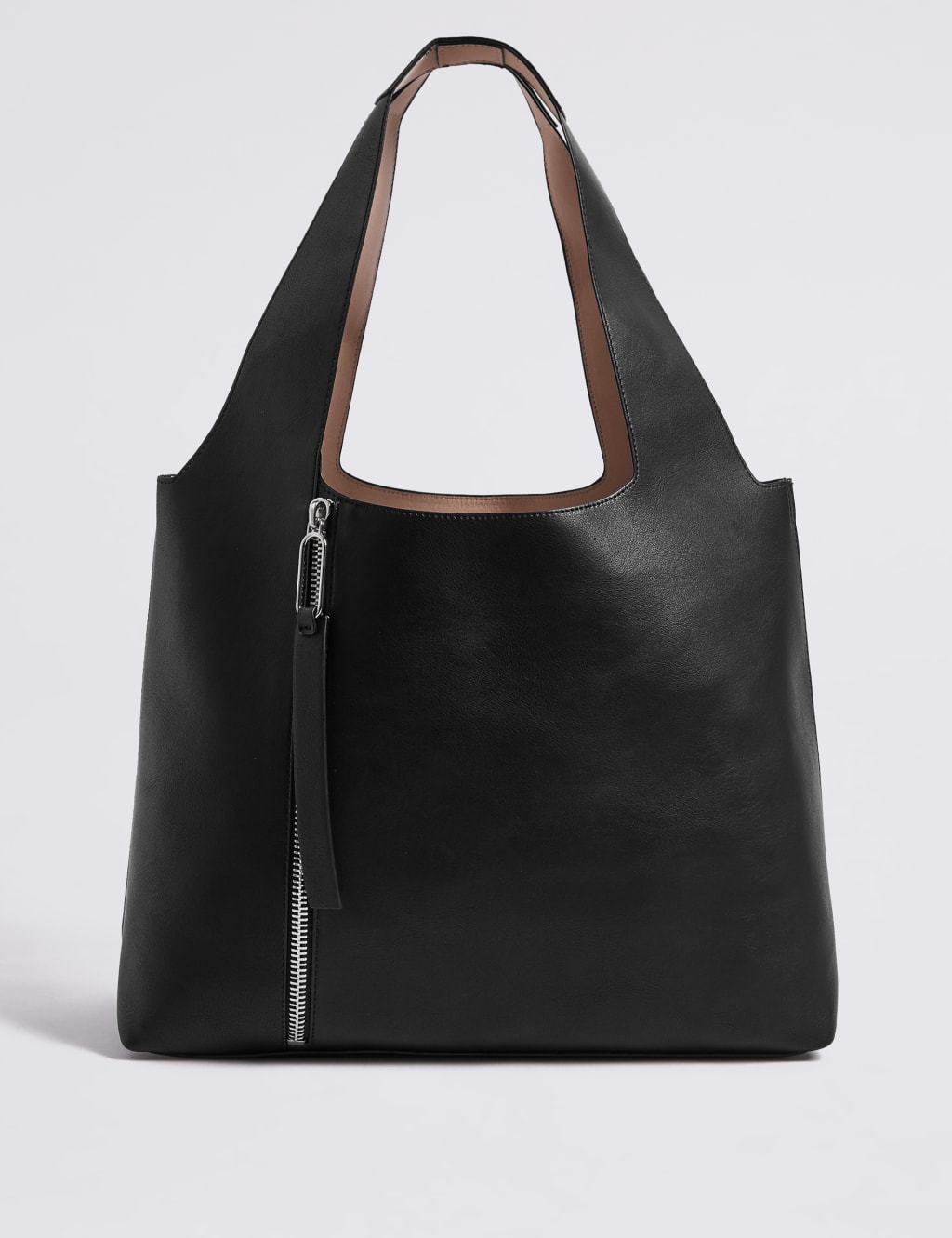 Faux Leather Hobo Bag M S Collection M S