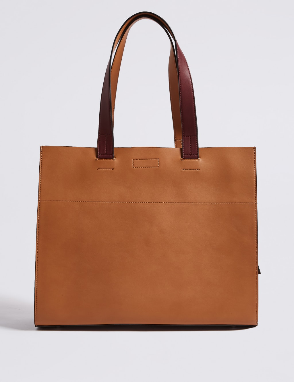 Faux Leather Laptop Tote Bag 4 of 5