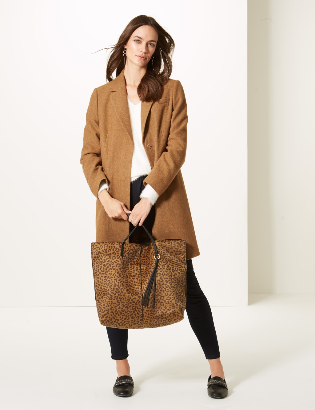 Animal Print Shopper Bag M S Collection M S