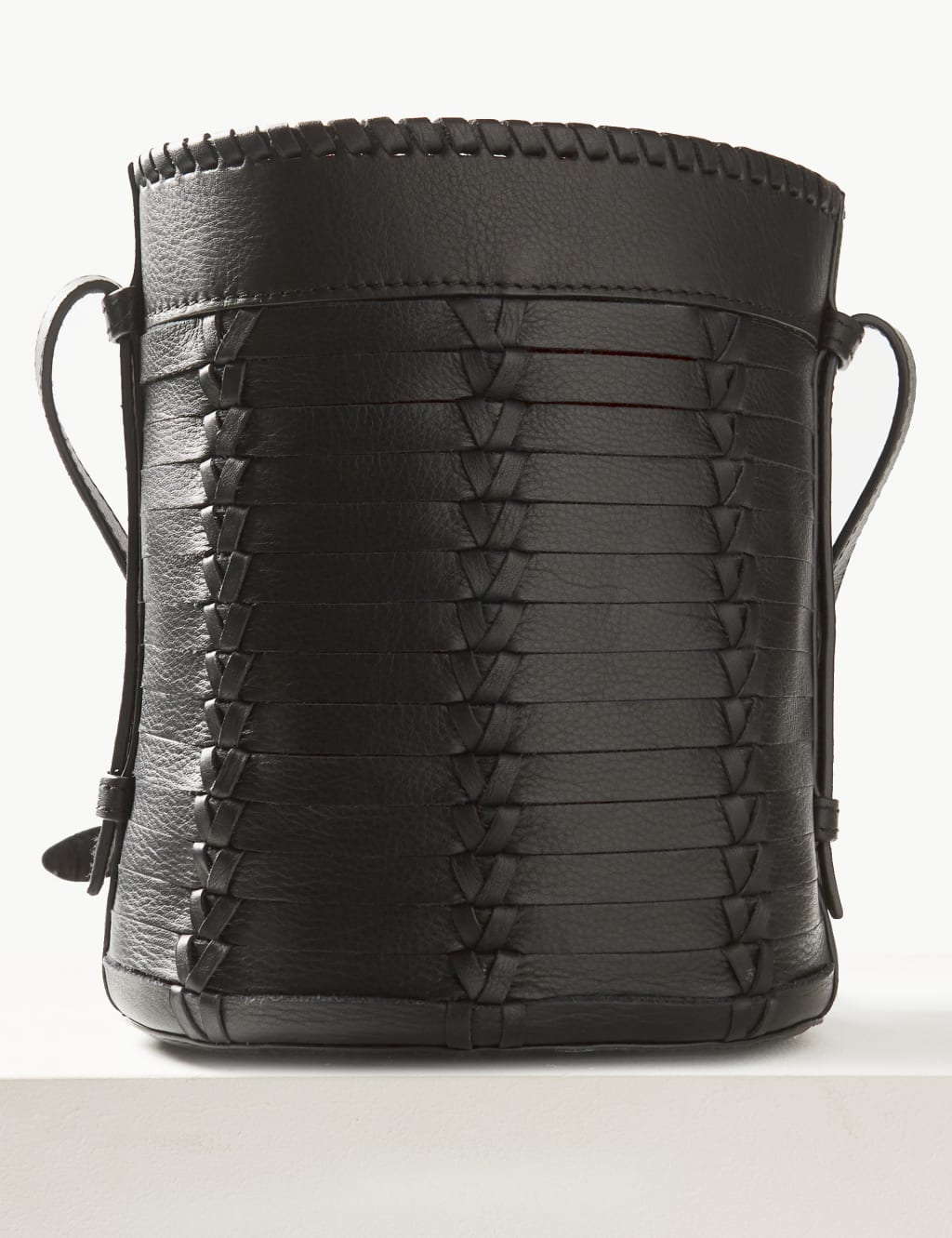 Leather Bucket Bag M S Collection M S
