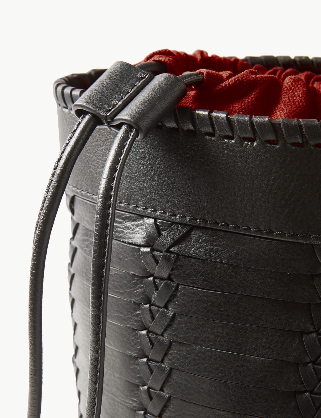 Leather Bucket Bag M S Collection M S
