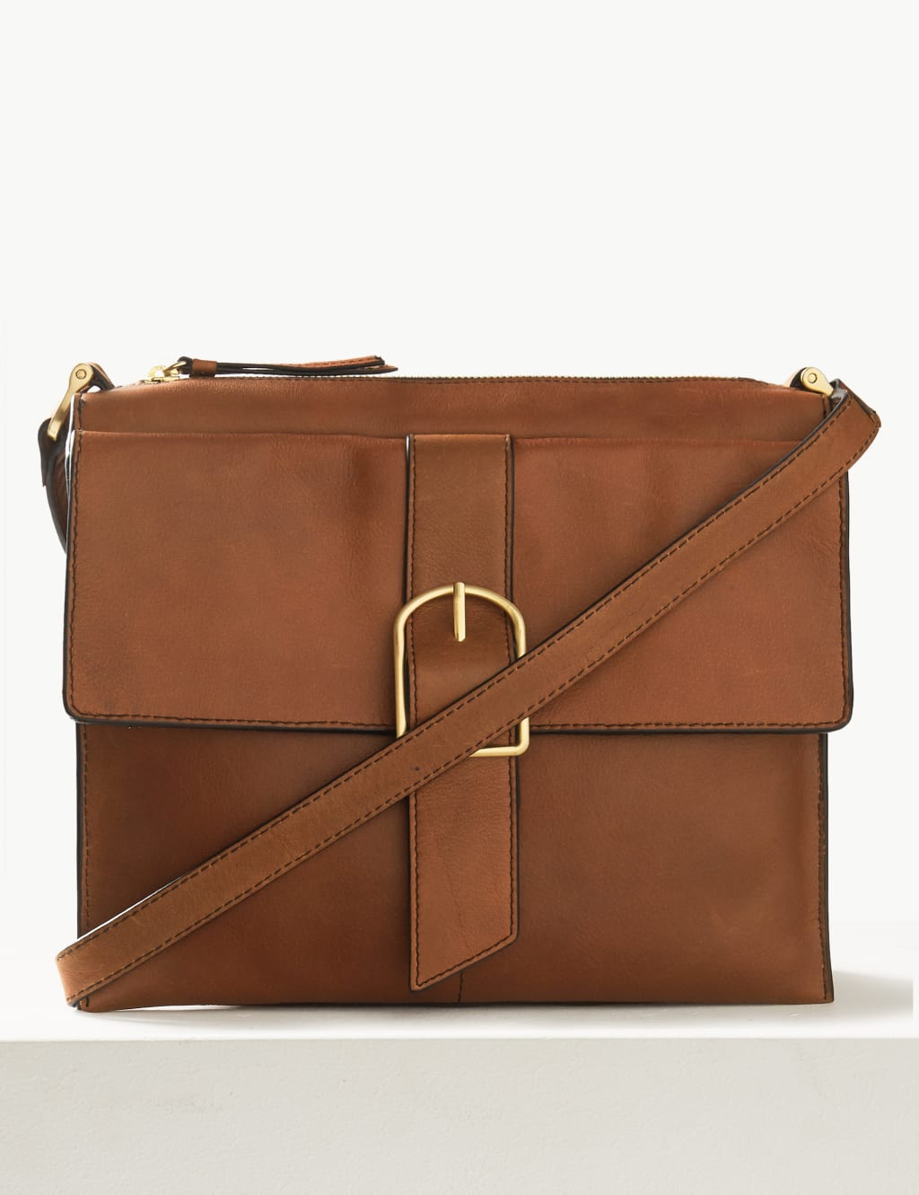 Leather Messenger Bag M S Collection M S