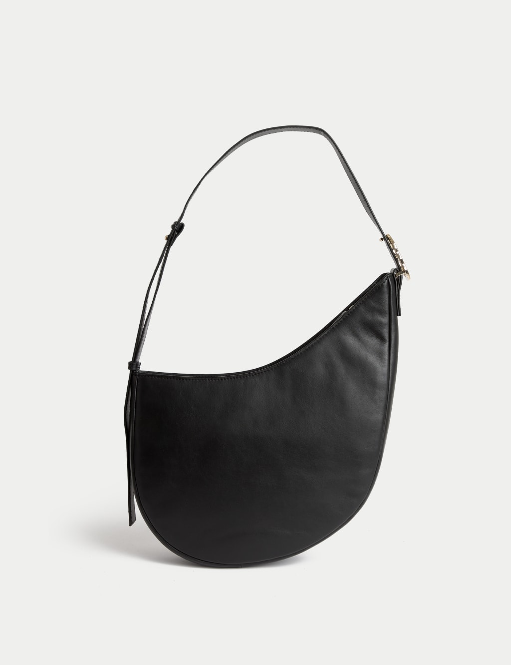 Pure Leather Buckle Shoulder Bag 3 of 4
