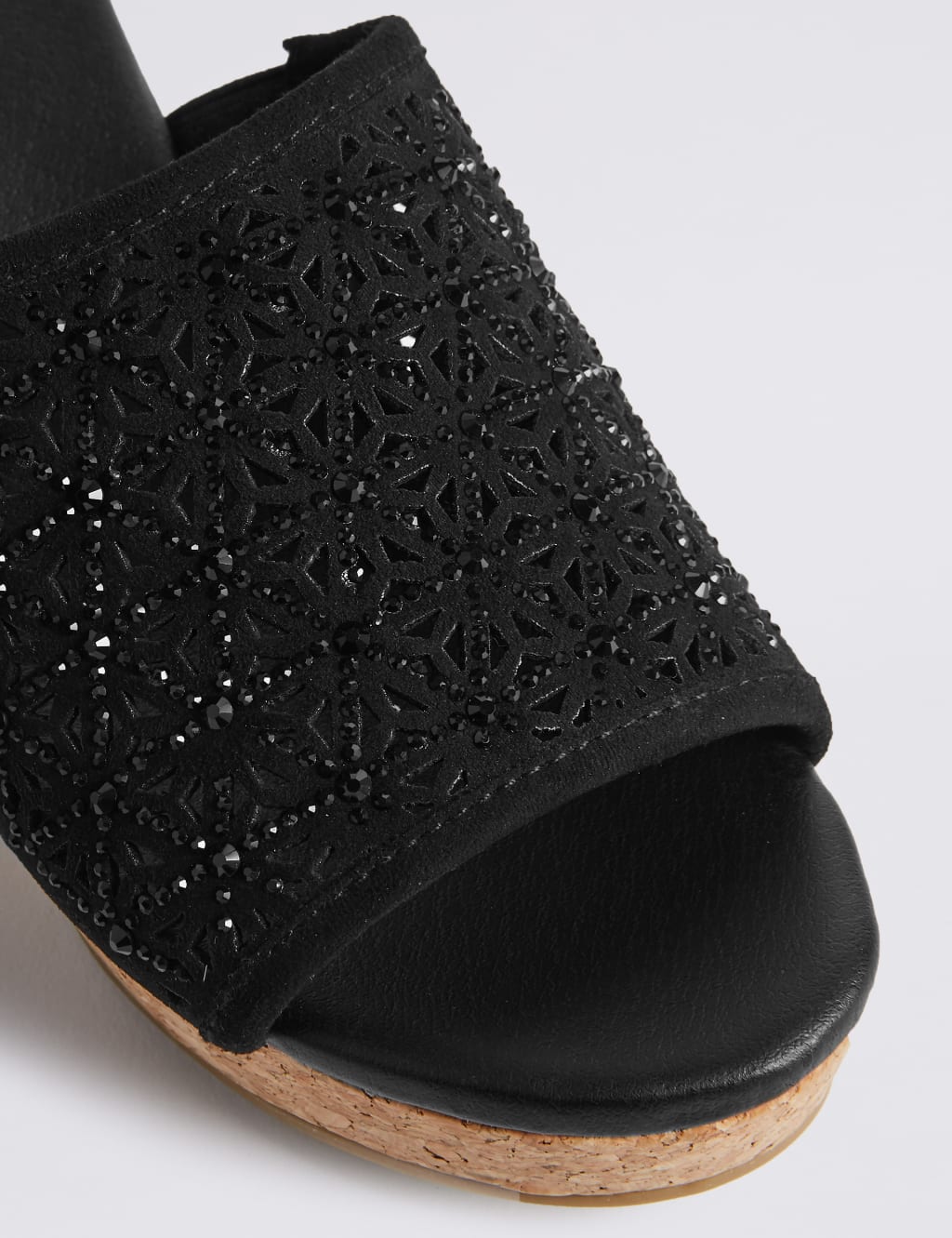 Sparkle slip on sandals clearance