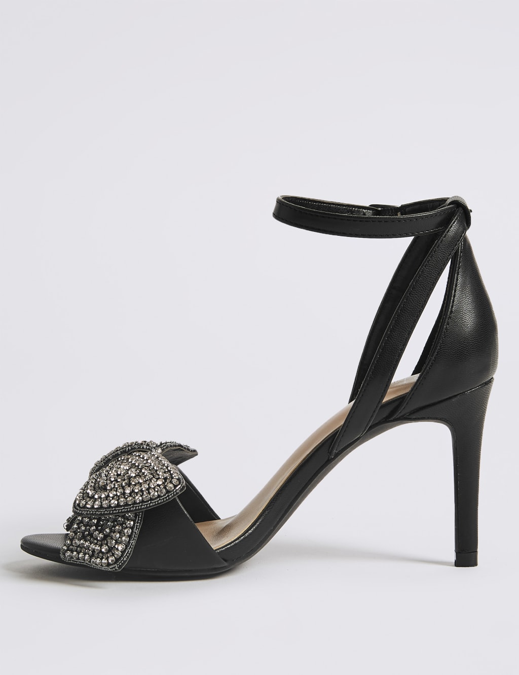 Stiletto Heel Jewelled Bow Sandals 5 of 6
