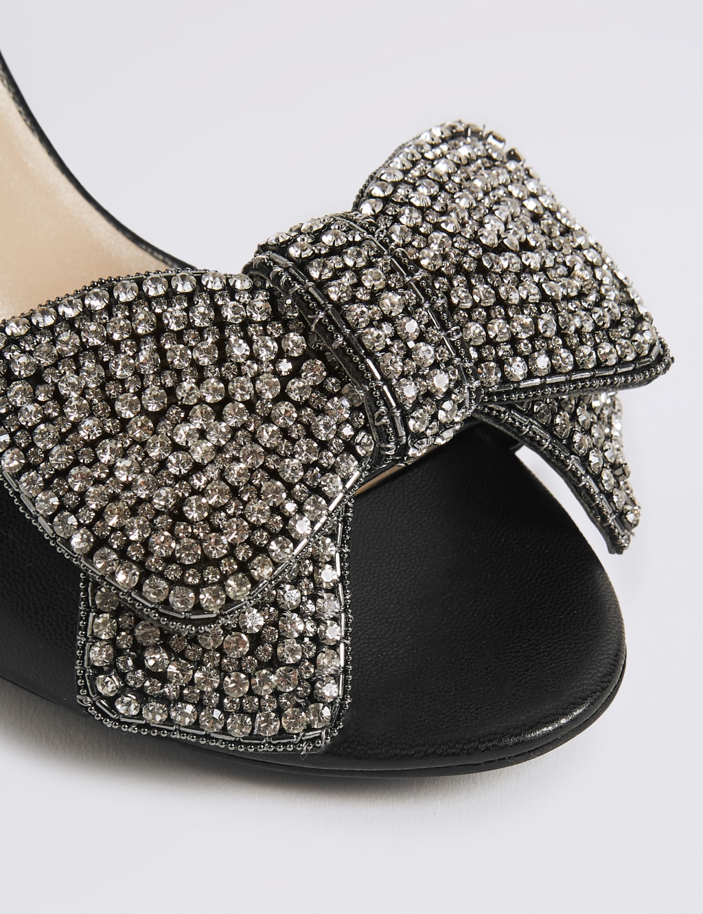 Stiletto Heel Jewelled Bow Sandals 6 of 6