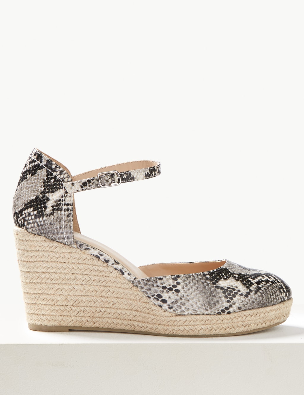 Wedge Heel Animal Print Espadrilles M S Collection M S