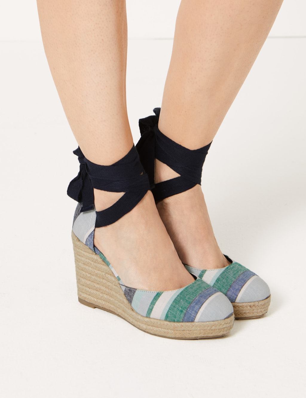 Wedge Heel Espadrille Sandals M S Collection M S