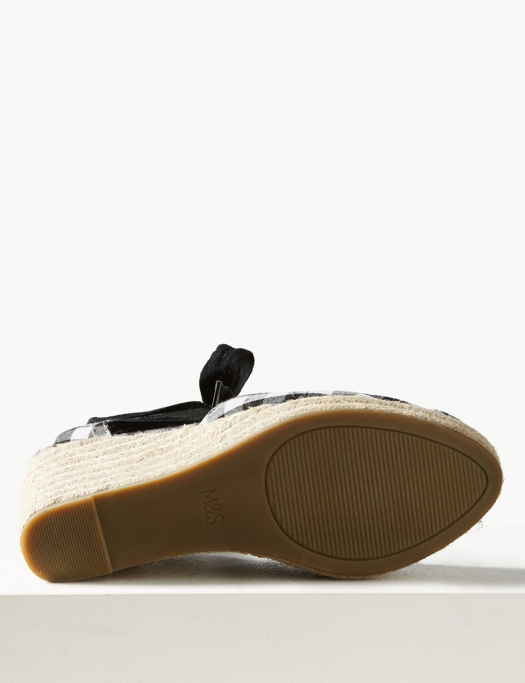 Wedge Heel Checked Espadrille Sandals 5 of 5