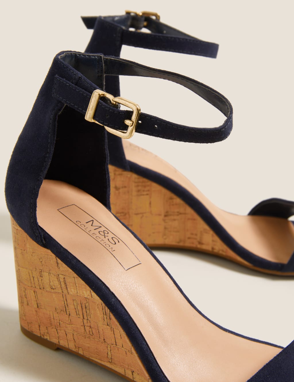 Women's wedge shoes with ankle strap discount
