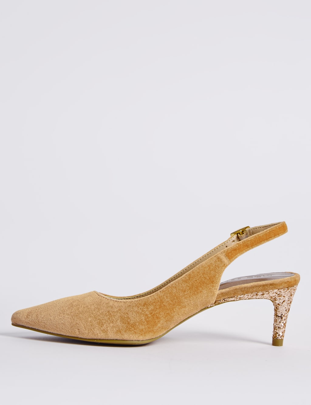 Kitten Heel Slingback Court Shoes 5 of 6