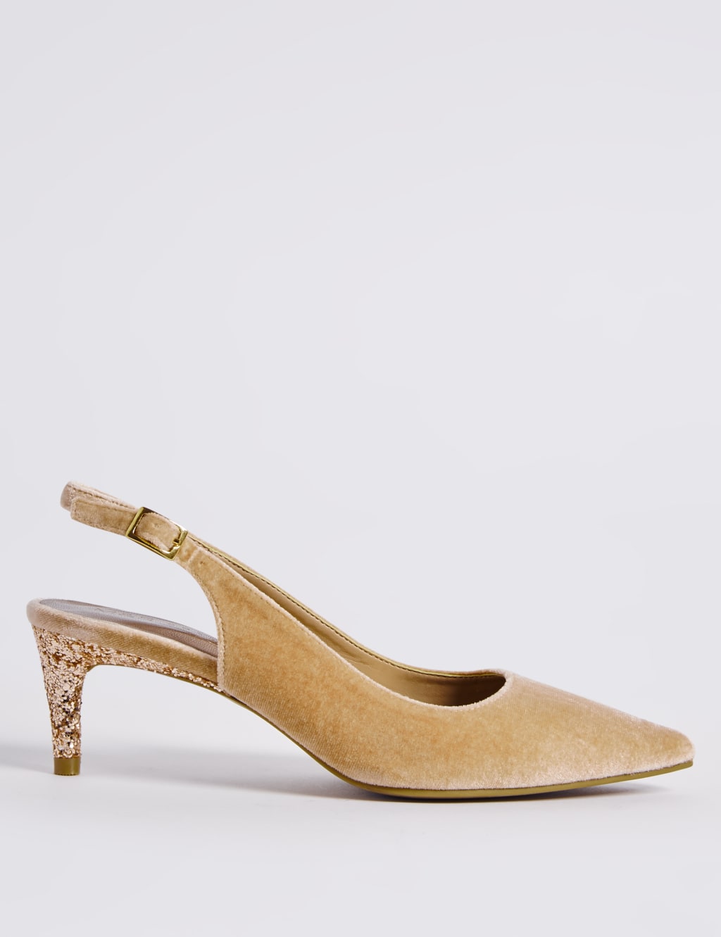 Kitten Heel Slingback Court Shoes 2 of 6