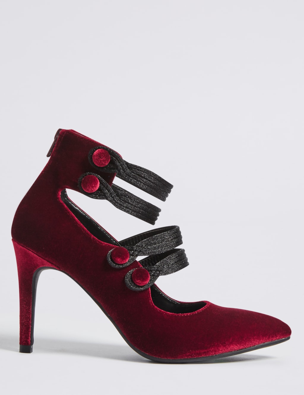 Stiletto Back Zip Court Shoes 2 of 6