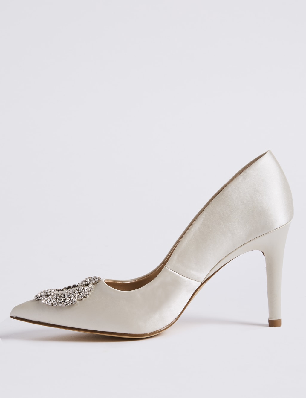 Stiletto Heel Jewel Pointed Toe Court Shoes 5 of 6