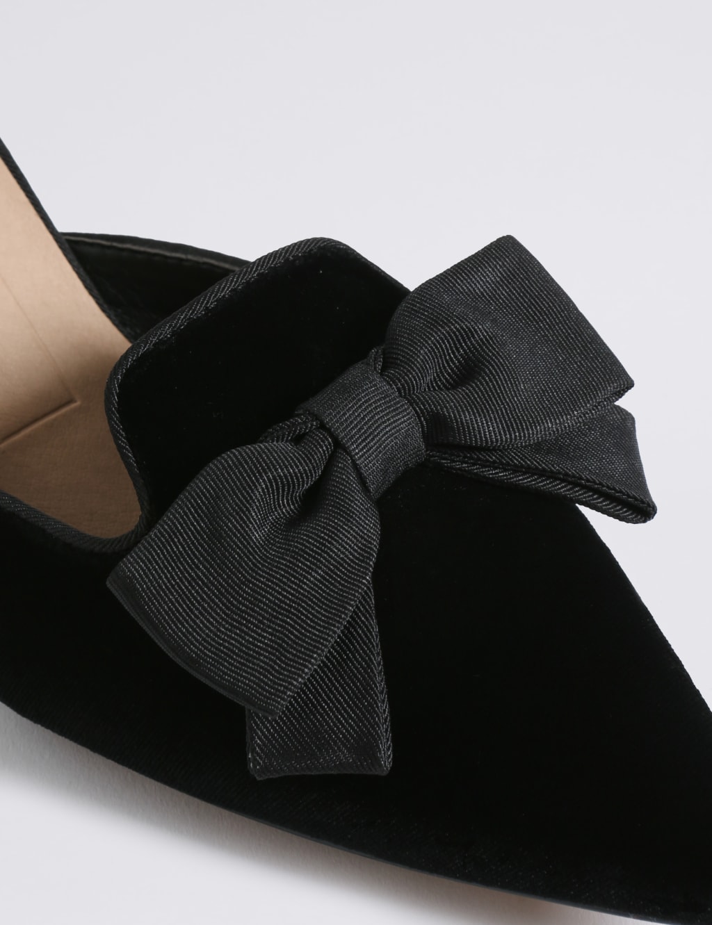 Kitten Heel Bow Mule Shoes 6 of 6
