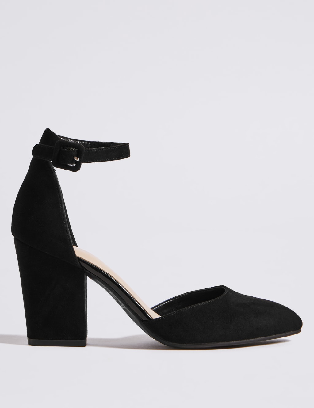 Block Heel Ankle Strap Court Shoes 2 of 6