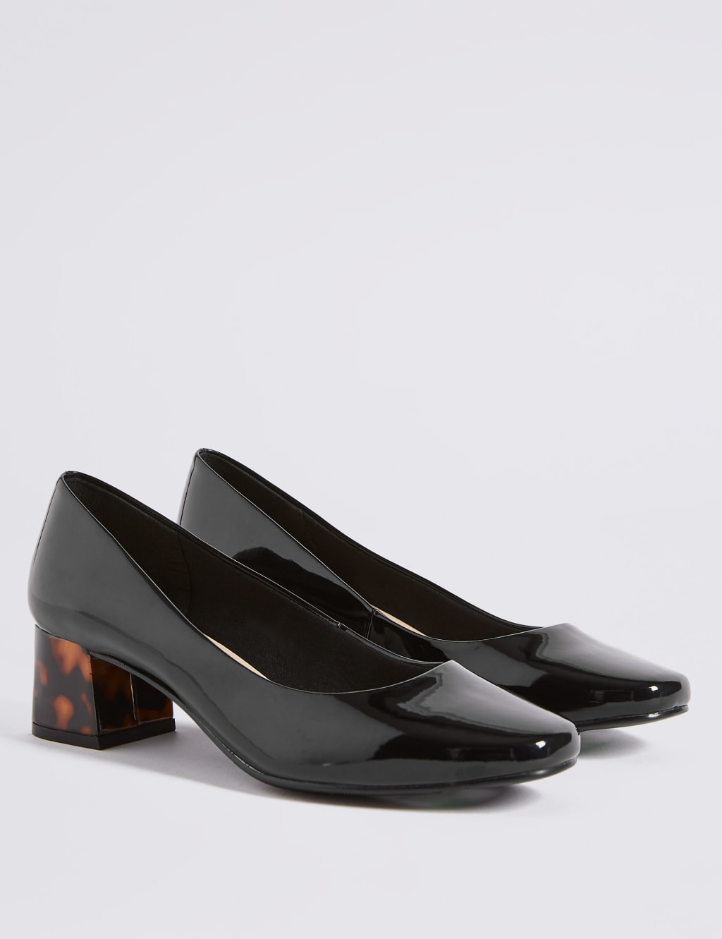 Block Heel Court Shoes 3 of 6