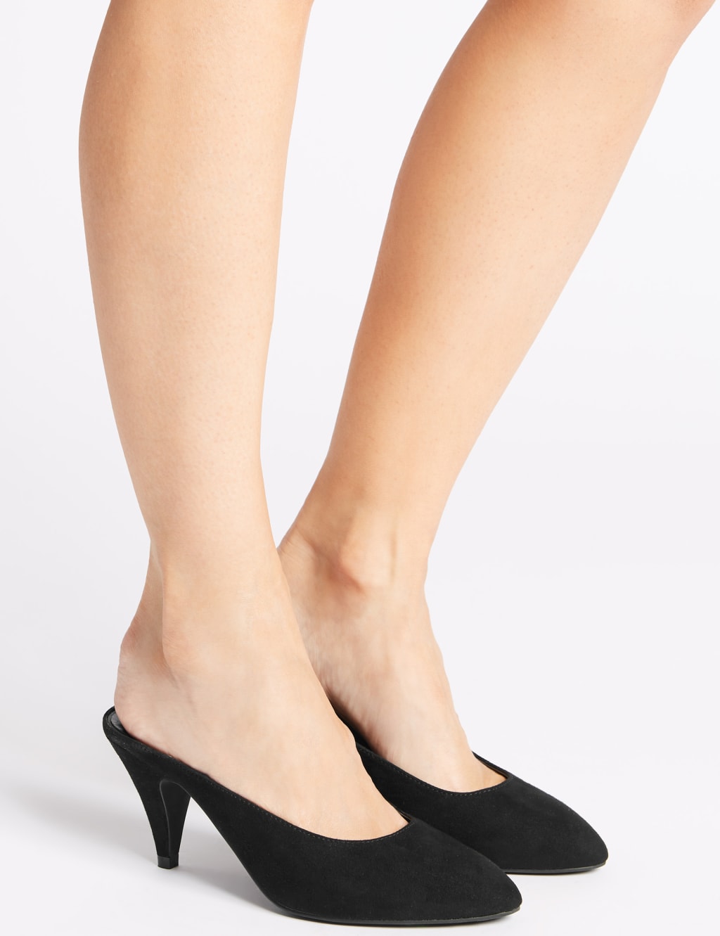 Almond Toe Mule Shoes M S Collection M S